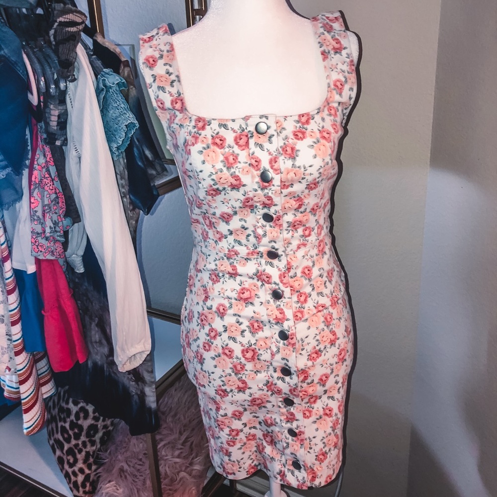 PINK FLORAL SUN DRESS